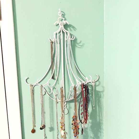 Metal accessory organizer, white - Picture 1 of 6